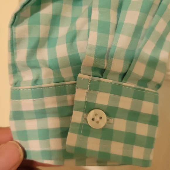 Two teal blue button-down shirts, boys size 4T - Picture 12 of 14